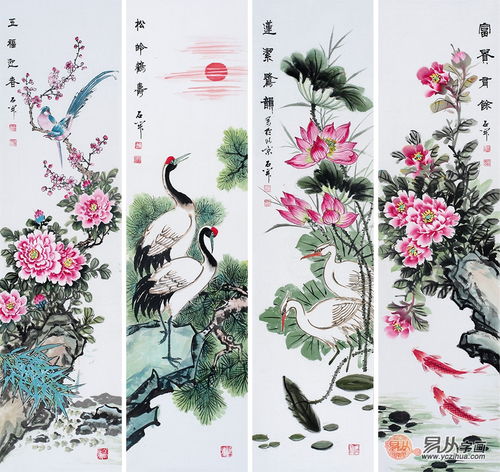 当代国画名家石开花鸟画作品 在欣赏中捕捉升值的馈赠艺术
